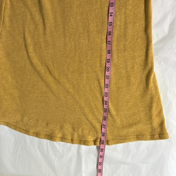 NWTs LuLaRoe yellow with purple trim size medium shirt soft round neck - Picture 7 of 7